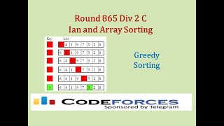 Codeforces Round 865 Div 2 C: Ian and Array Sorting – Greedy; Sorting