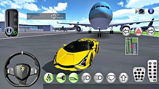 سائق Lamobrghini Coupe مقابل الطائرة في فئة القيادة ثلاثية الأبعاد - أفضل طريقة لعب Android IOS screenshot 5