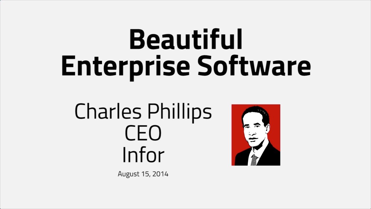 Infor CEO on Design and Enterprise Software