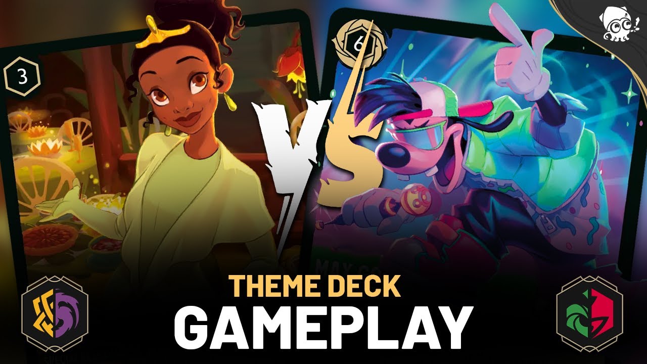 PRINCESS AND THE FROG vs. A GOOFY MOVIE | Disney Lorcana CASUAL THEME DECK gameplay!