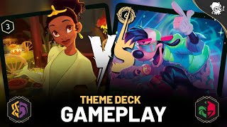 PRINCESS AND THE FROG vs. A GOOFY MOVIE | Disney Lorcana CASUAL THEME DECK gameplay!