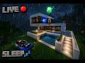 Minecraft ASMR Live 🌧️ Relaxing Rain & Modern House Ambience for Sleep/Study (11 HOURS) [No Comment