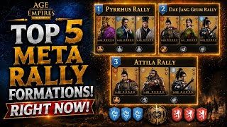 TOP 5 META RALLY FORMATIONS! Age of Empires Mobile