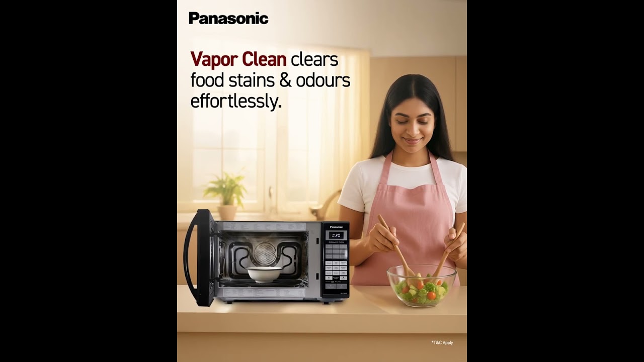 Panasonic Microwaves | Vapor Clean | Hassle-Free Cleaning