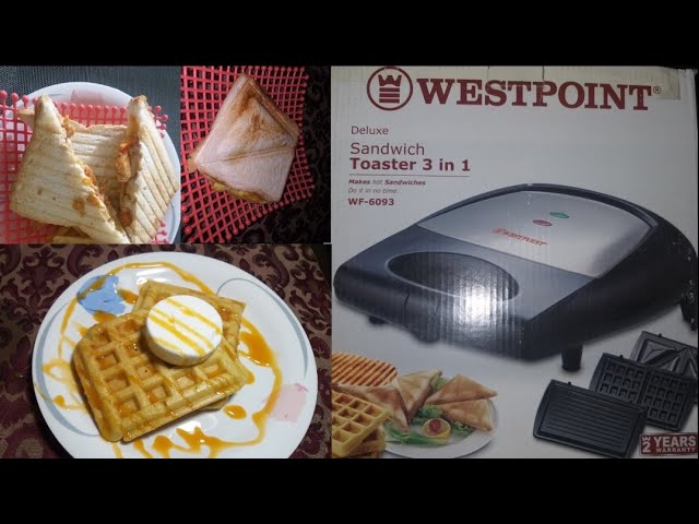   Basics Waffle, Sandwich Maker and Grill 3-in-1