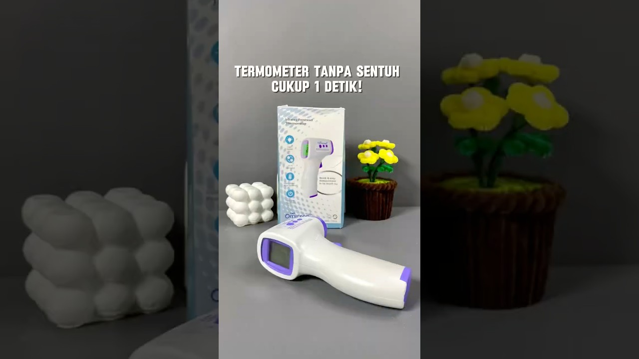 Termometer Tembak Digital Tanpa Sentuh Cukup 1 Detik Hasil Langsung Keluar ✨ Thermogun Infrared