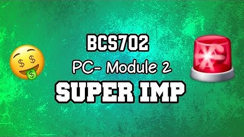 PC MODULE 2 EXAM SUPER IMP 💯🤩 | BCS702 Parallel Computing | 22 Scheme VTU 7th SEM CSE #vtu #cse