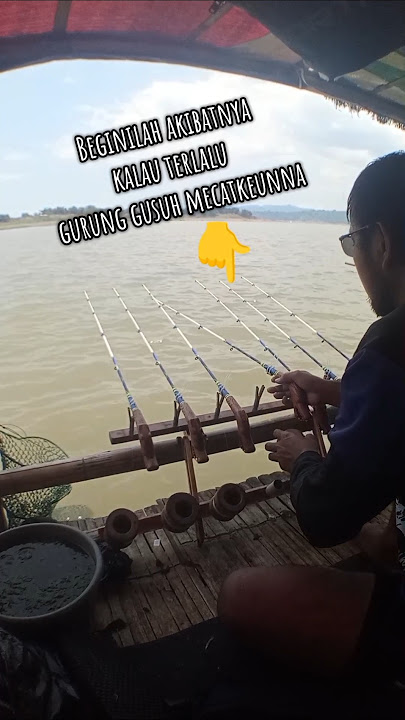 Beginilah akibatnya kalau terlalu gurung gusuh mecatkeunna 😆 #mancing #mancingikan #mancingliar