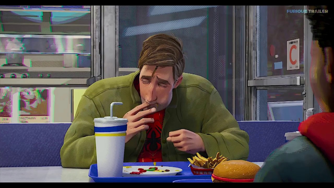 Spider Verse Burger Scene REAL LIFE! 