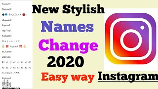 How to Stylish Font name set on Instagram Easy way | new font