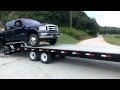 How not to load a truck on a trailer