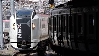 E259系　6+6両編成　新宿駅到着　2020.03.22