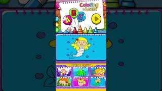 Coloring and Learn Apps - Eps 6.  Color Princesses #shorts #mermaid  #drawing #unicorn #learncolors screenshot 5
