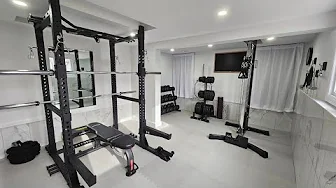 We Turned Our Grungy Basement Into a Gym | Small Space Home Gym Setup | Basement Gym Renovation