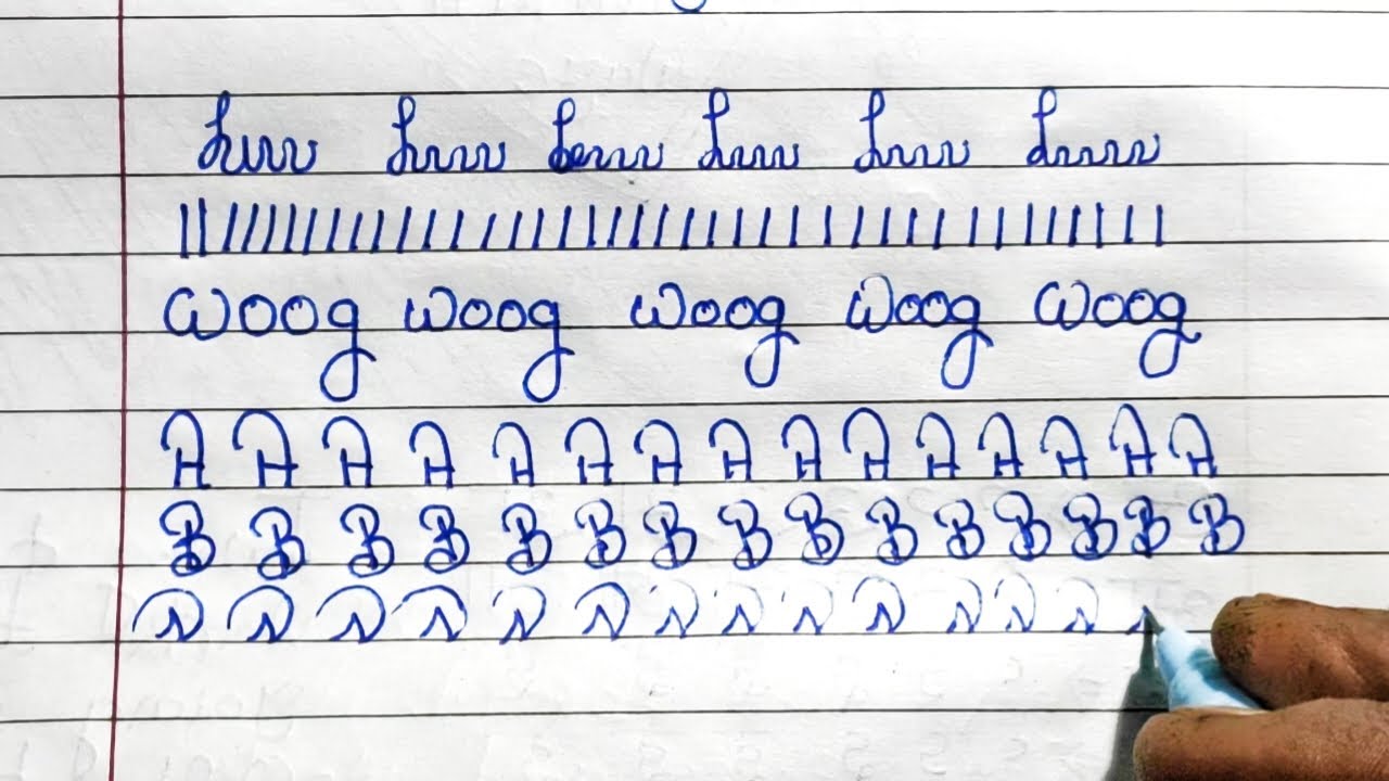 Learn how to write beautiful letters | How to practice handwriting ...