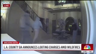 3 thieves charged with looting $200K from evacuated Los Angeles home, DA says