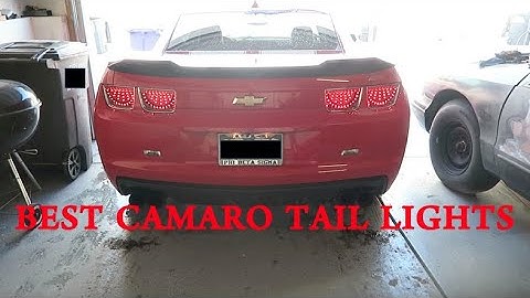 HOW TO INSTALL LED TAIL LIGHTS ON A CAMARO SS