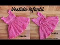 Vestido de croche infantil - @Fio a Fio Crochê