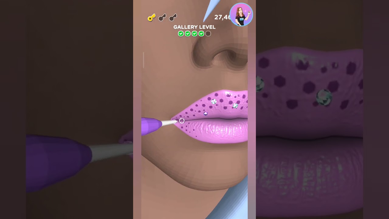Lip Art 3D - Amazing Fancy Lips - Game - Game Play