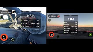 Lamborghini Temerario Vs Ferrari 296 GTB 0-150 MPH Acceleration Comparison and 1/4 Mile