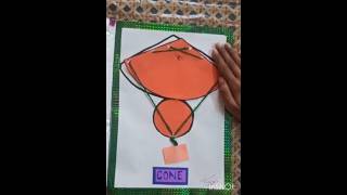 MDP 3D Shapes Solid Shapes using paper and thread Multi Disciplinary Project