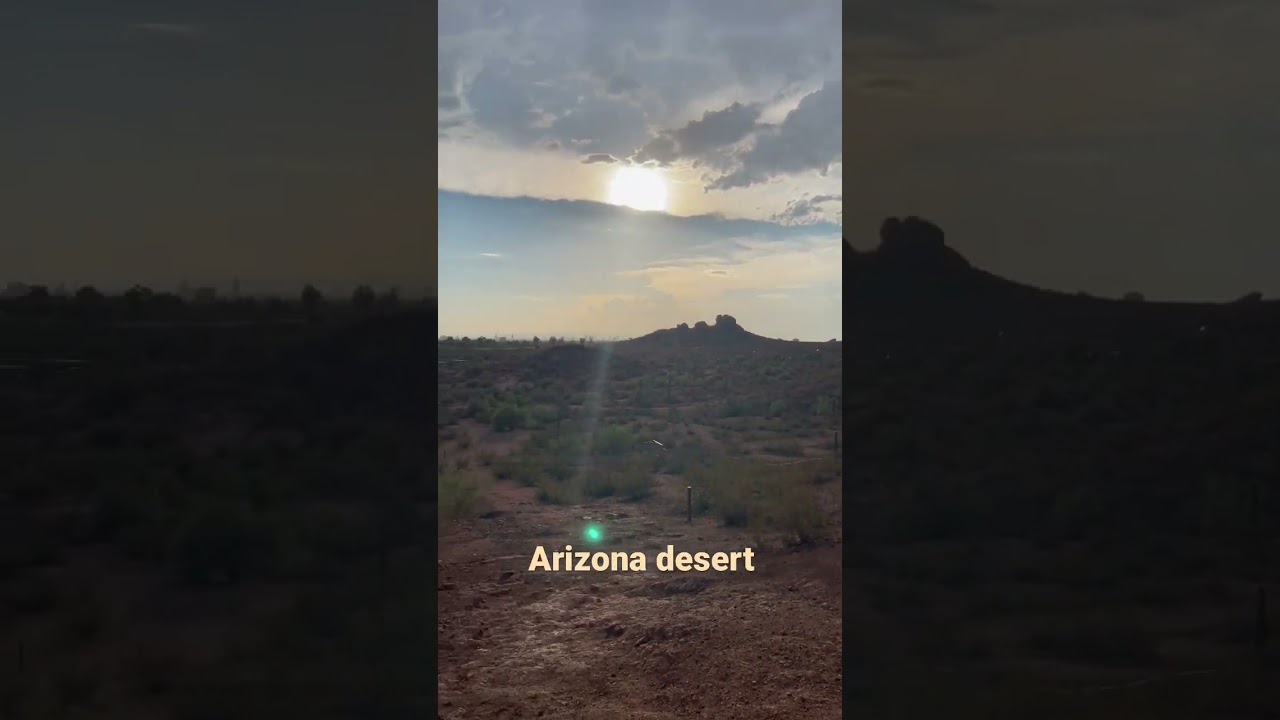 A summer afternoon in Arizona desert 