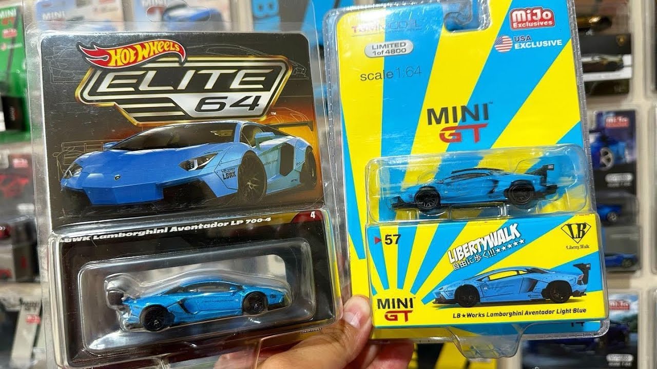 Lamborghini Aventador LB☆Works MiniGT vs Hot Wheels - YouTube