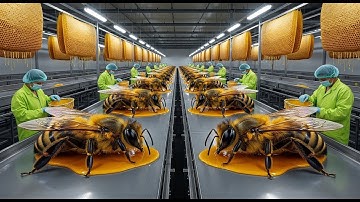 Inside the LARGEST Honey-Essence Factory 🐝 —How Bees Create the Base of Luxury Skincare Full Process