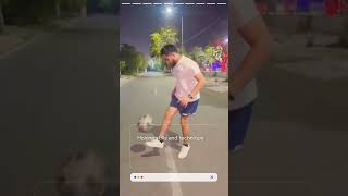 The road is enough.If your hunger is real. #footballtraining#discipline#football#soccer#skills