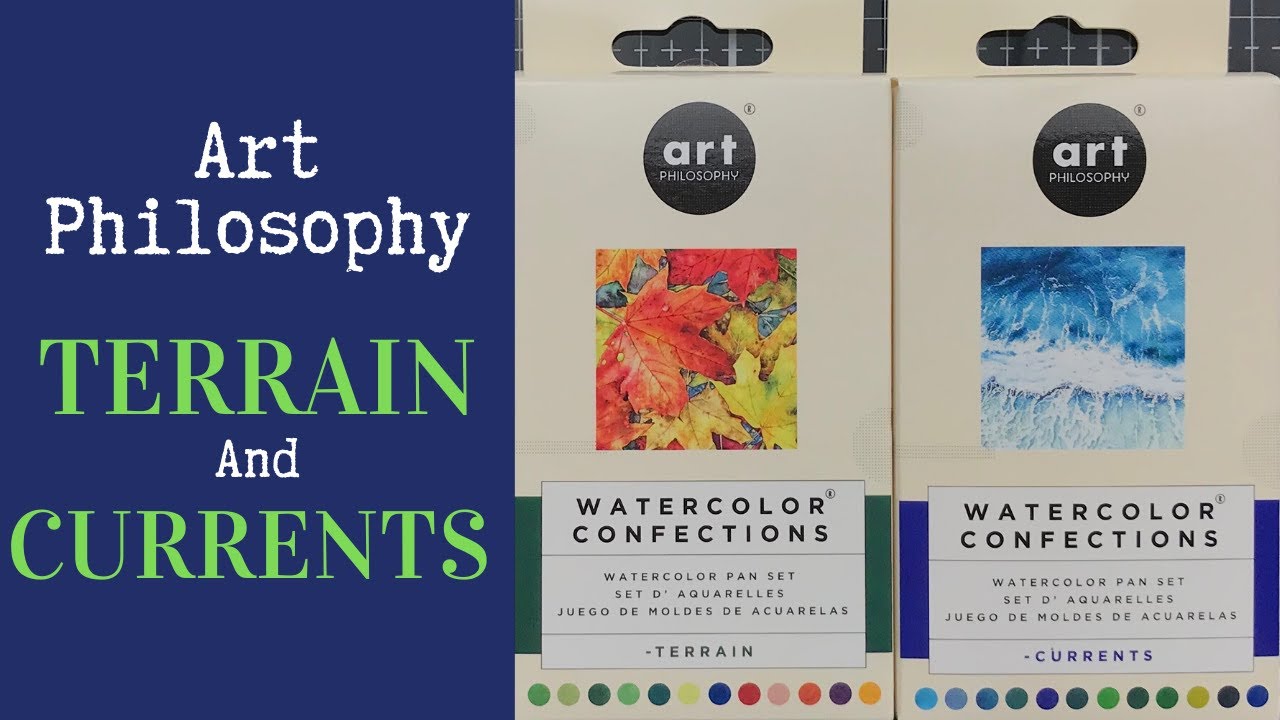 New Watercolor palettes Currents and Terrain by Art Philosophy and