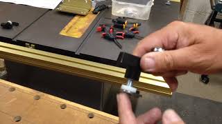 SIP 01332 Table saw  improve or replace (2)  the INCRA Fence System part 1
