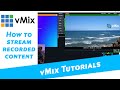 How to live stream recorded content with vMix. Want to stream a video file? This is how...