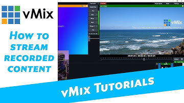 How to live stream recorded content with vMix. Want to stream a video file? This is how...