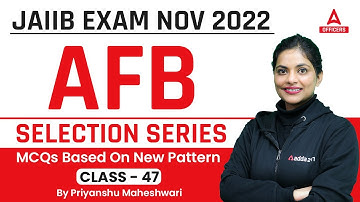 JAIIB Nov 2022 | JAIIB AFB | New Pattern Based MCQs Day 47 by Priyanshu Maheshwari