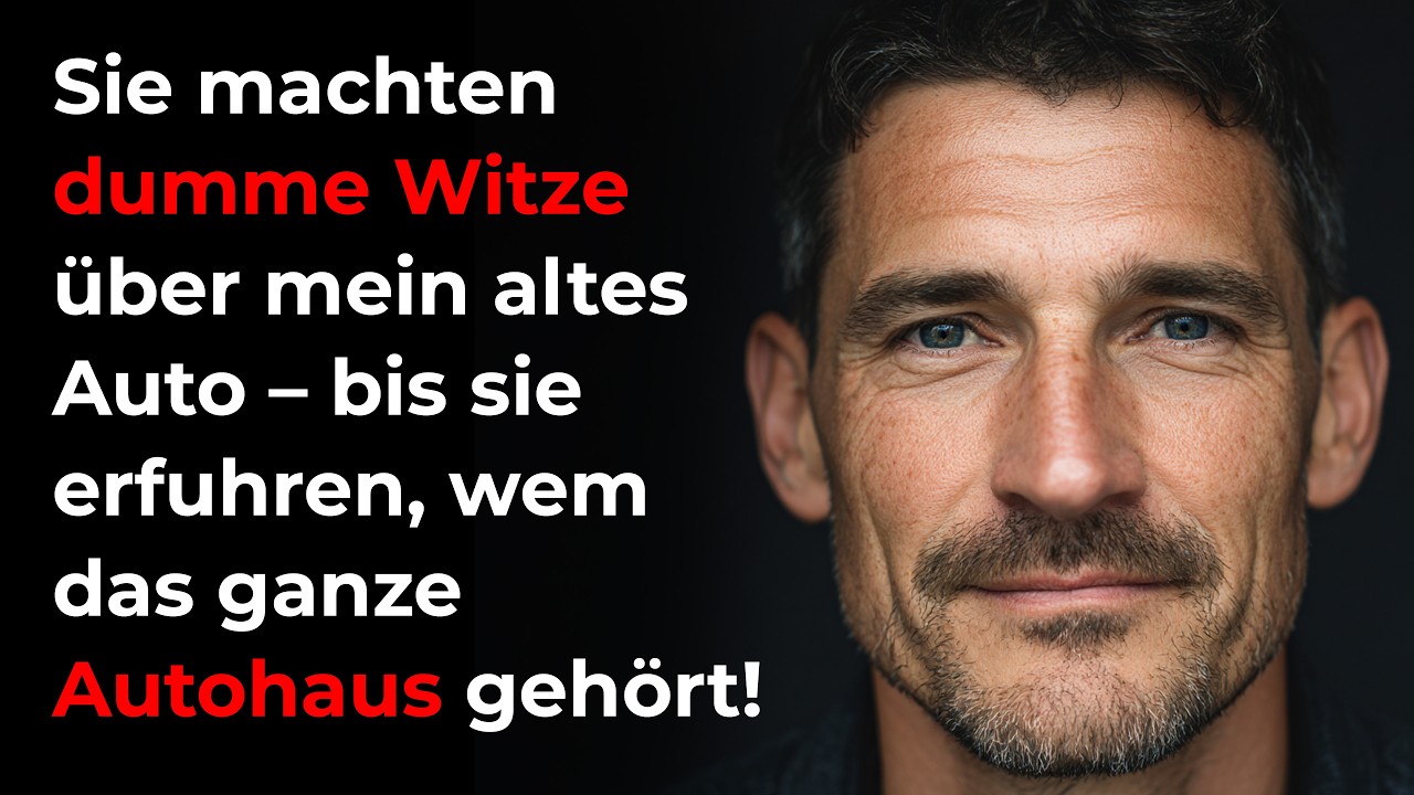 Sie machten dumme Witze über mein altes Auto – bis sie erfuhren, wem das ganze Autohaus gehört!