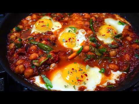 An Amazingly EASY DELICIOUS  HEALTHY Chickpea Recipe  QUICK Egg Chana Masala Recipe