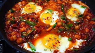 An Amazingly EASY DELICIOUS & HEALTHY Chickpea Recipe | QUICK Egg Chana Masala Recipe