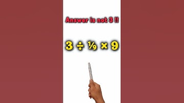 POV: Try Solving This Tricky Math Expression!