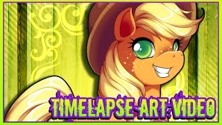 Colouring Video: My Little Pony (Apple Jack)
