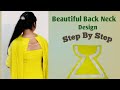 Simple Back Neck Design with Pearls | Neck Design Idea