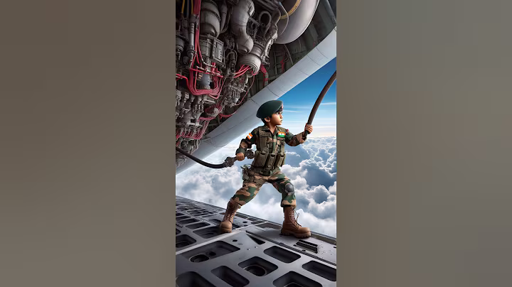 Indian Army Child saved Aeroplane in the Middle Sky ✈️#ai #army