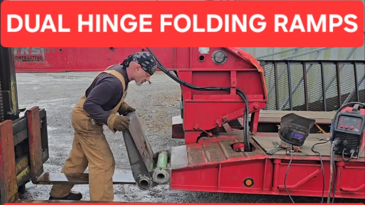 Building front ramps for a lowboy trailer 