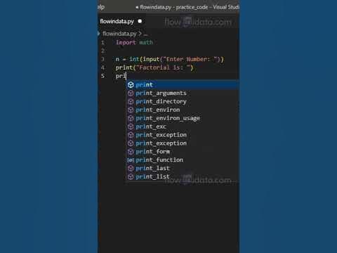Python Program To Calculate Factorial Using Math Module #shorts - YouTube