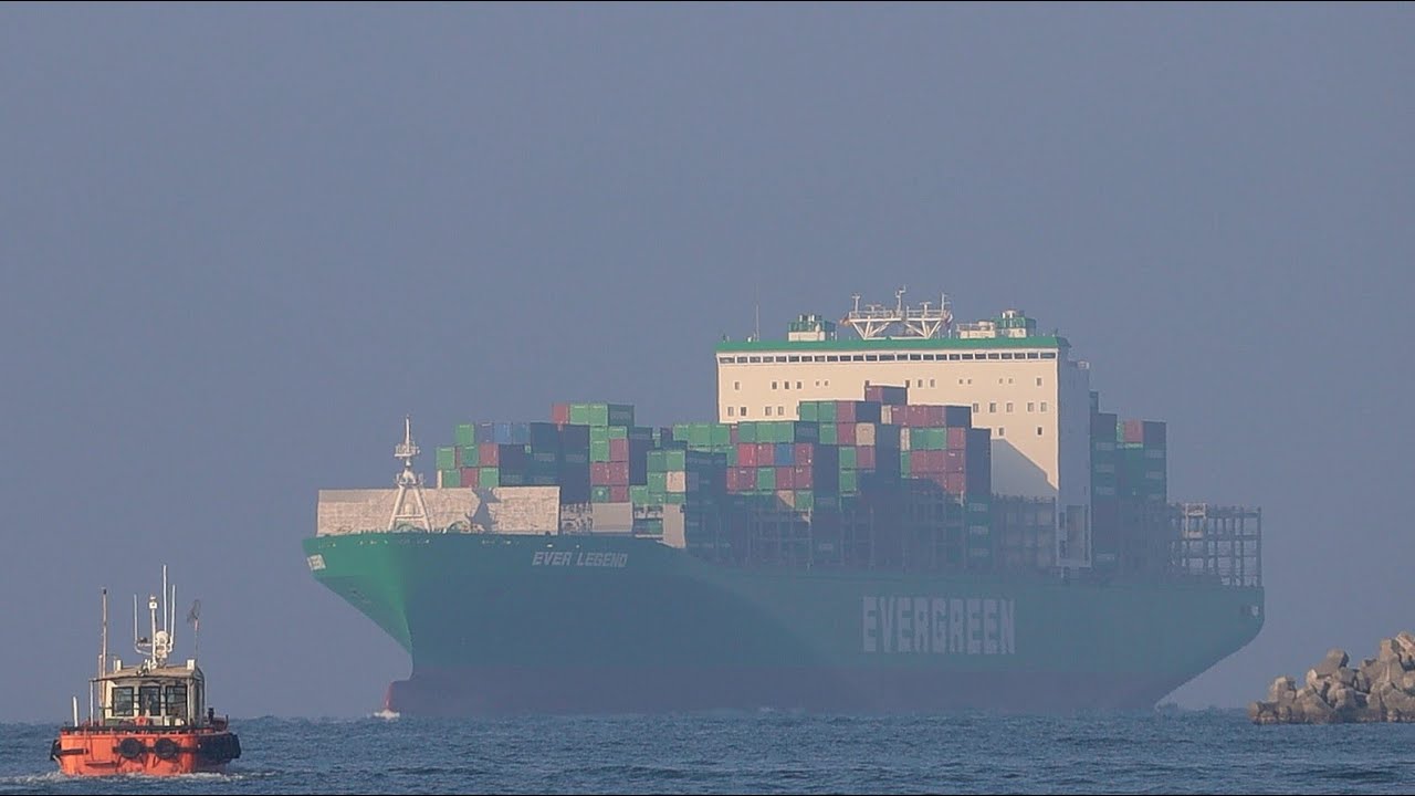 [巨輪進港] 長榮海運 EVER LEGEND 長傳倫🚢超大型貨櫃輪 VLCS | 大家陪我拍船船