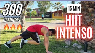 Entrenamiento HIIT intenso de 15 minutos para quemar grasa y cardio (sin equipo )