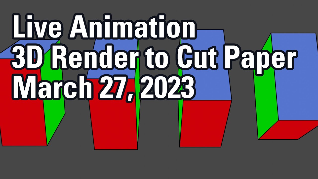 3D Render to Paper Cutout - 3/27/2023 - 2D Animation - YouTube