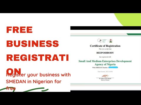 How to register your business with SMEDAN in Nigerian|free business registration. #nigeria #business