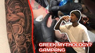 3/4 SLEEVE TATTOO GREEK MYTHOLOGY - TOM LUMINA [FULL VIDEO]