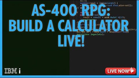 AS400/IBM i: Building a Calculator Program in RPG | Green Screen Calculator!