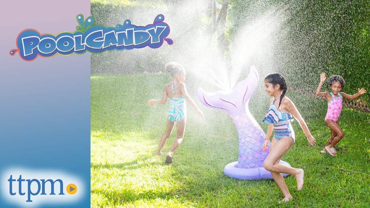 Mermaid Collection Inflatable Sprinkler from PoolCandy Assembly & Review -  YouTube